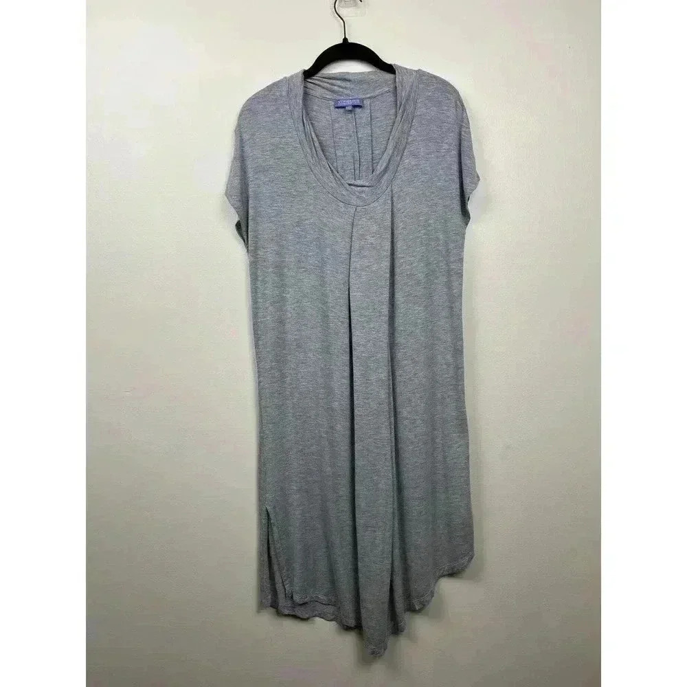 Vivienne Tam Gray Jersey Knit Midi Dress - size Medium